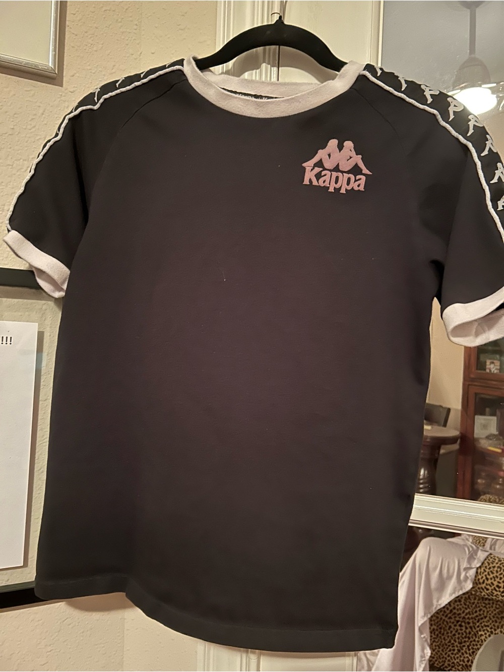 Kappa women’s  Black & White Logo Tee